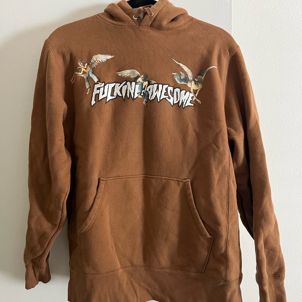 Fucking Awesome Angels Brown Hoodie